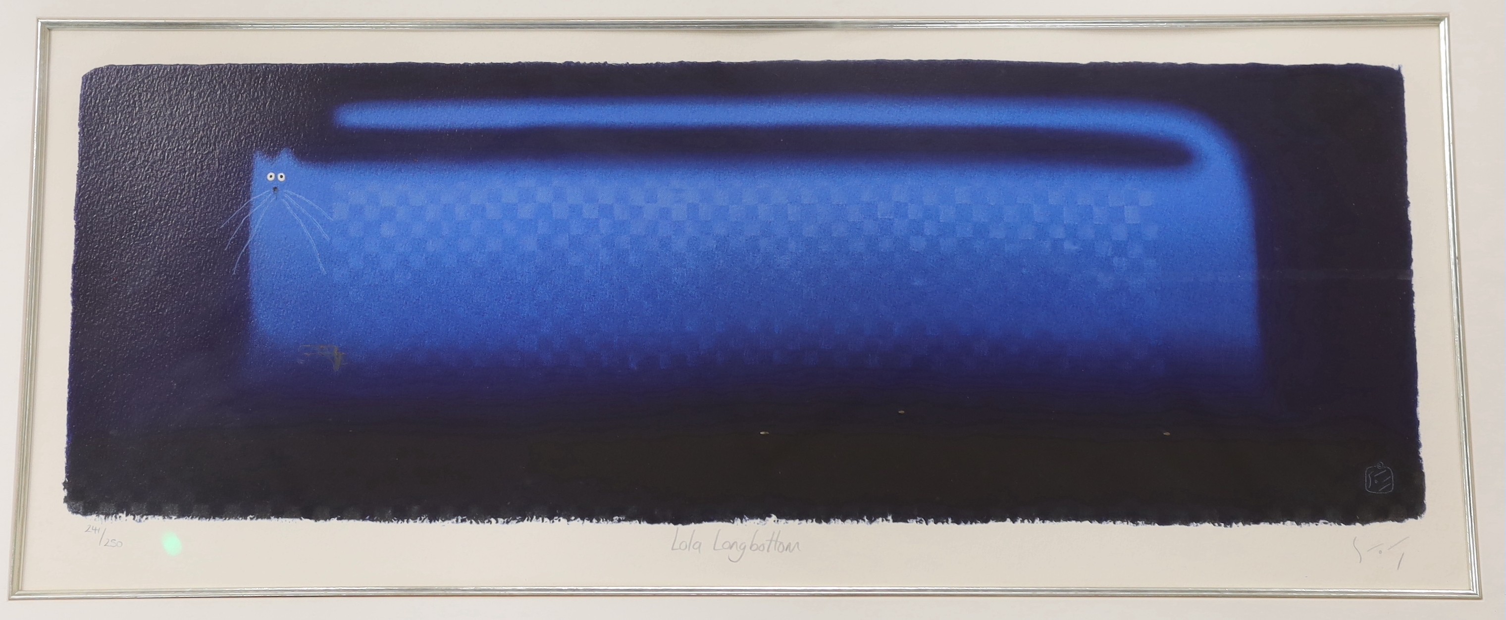 Govinder Nazran (1964-2008), pair of limited edition prints, 'Lola Longbottom' and 'Leopold Longshanks', signed in pencil, 241/250, 28 x 69cm